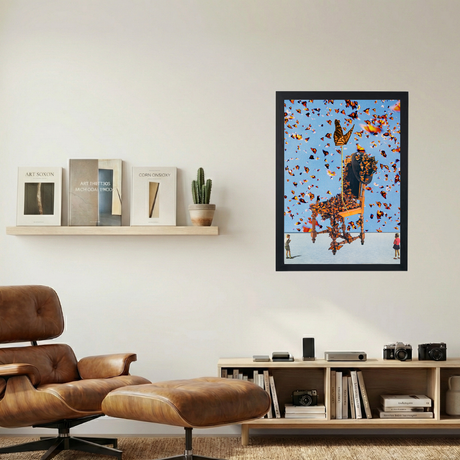 Butterflies' Collage Poster - Mockup 1