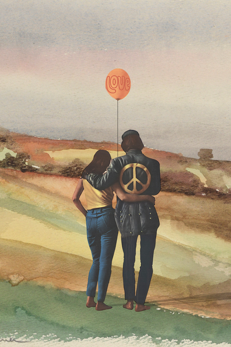 Peace, Love' Poster