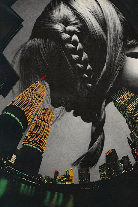 Space Face' Collage Poster