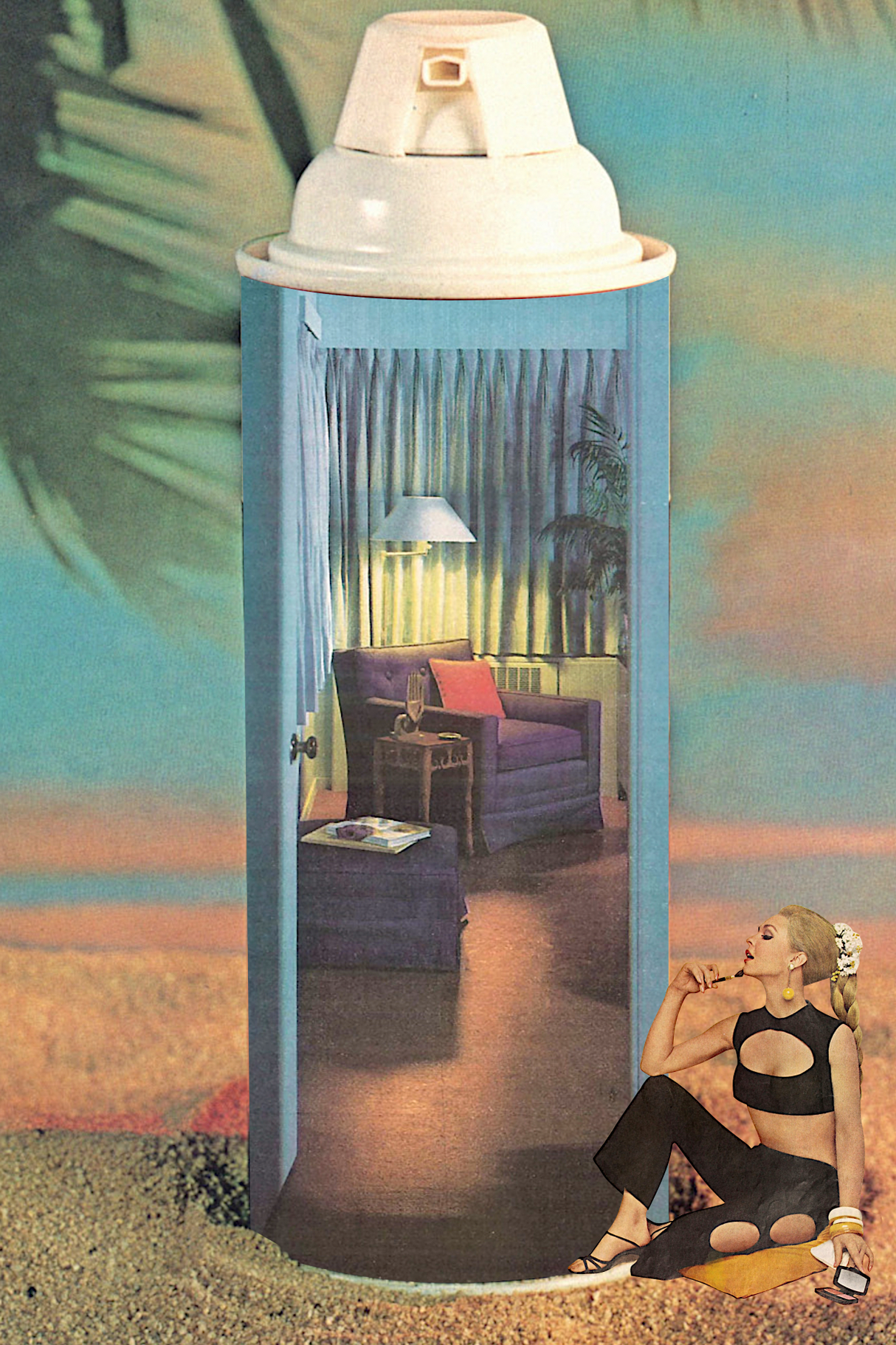 Spray Can' Collage Poster