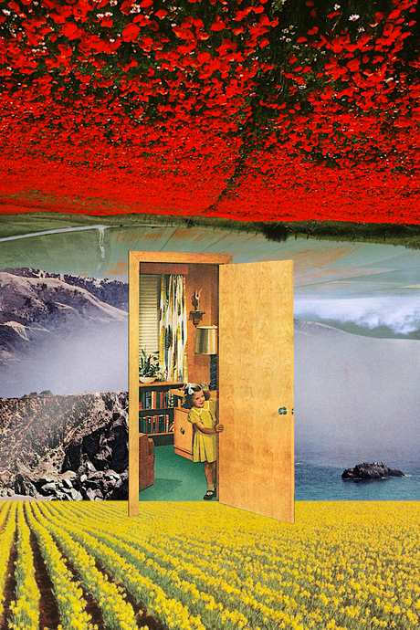 Door To Paradise' Collage Poster