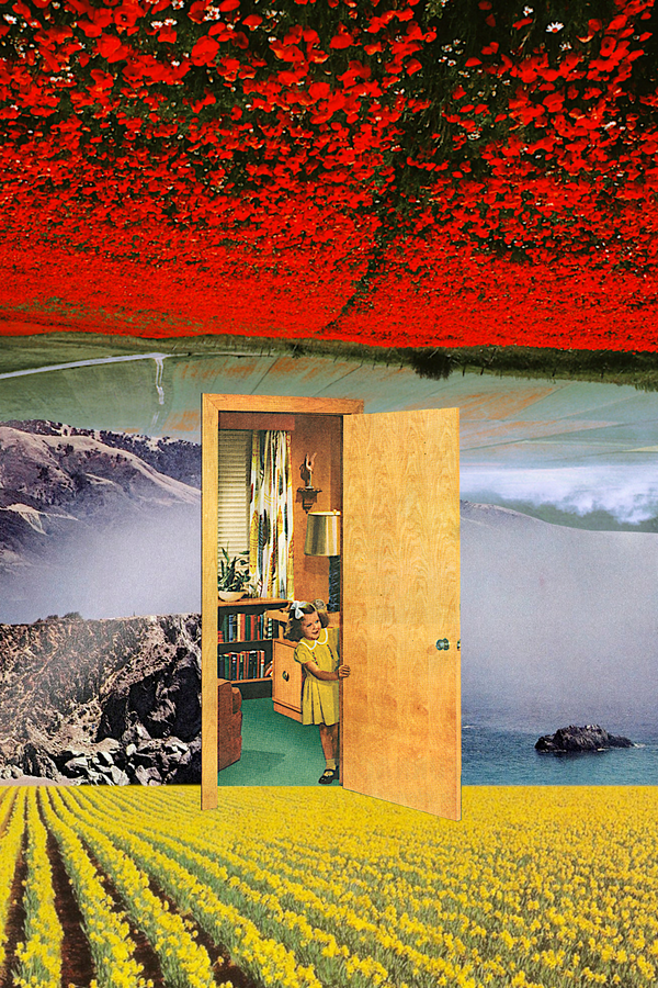 Door To Paradise' Collage Poster