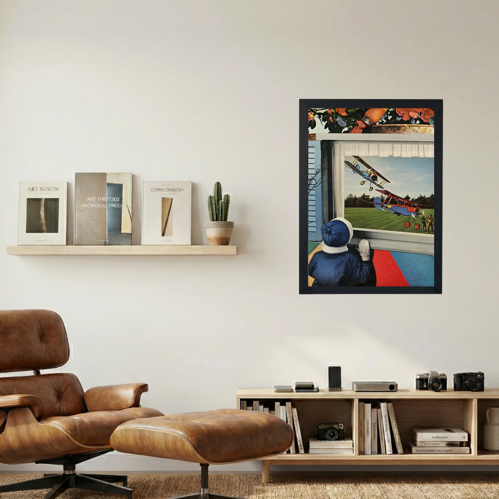 Window Peak' Collage Poster - Mockup 1