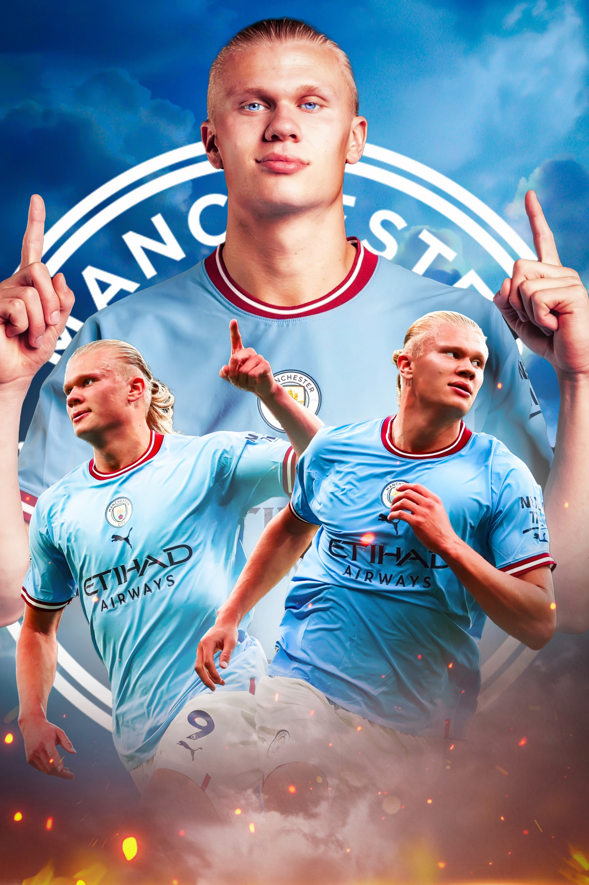 Erling Haaland 'Hattrick' Poster