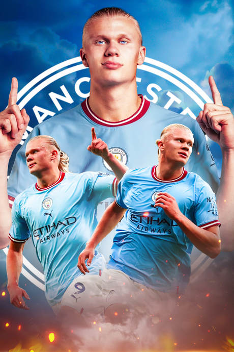 Erling Haaland 'Hattrick' Poster