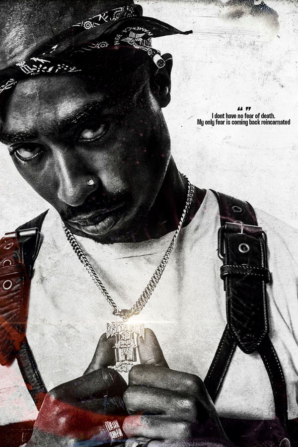 Tupac 'No Fear Of Death' Poster