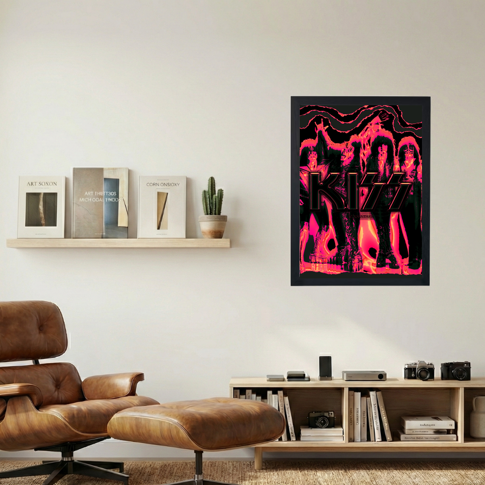 KISS 'Saturated' Poster - Mockup 1