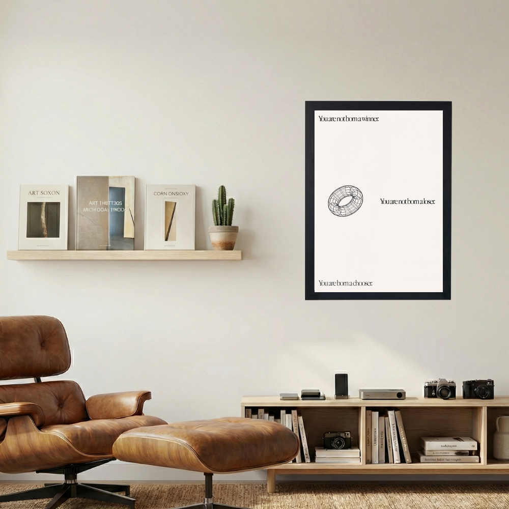 Born A Chooser' Poster - Mockup 1