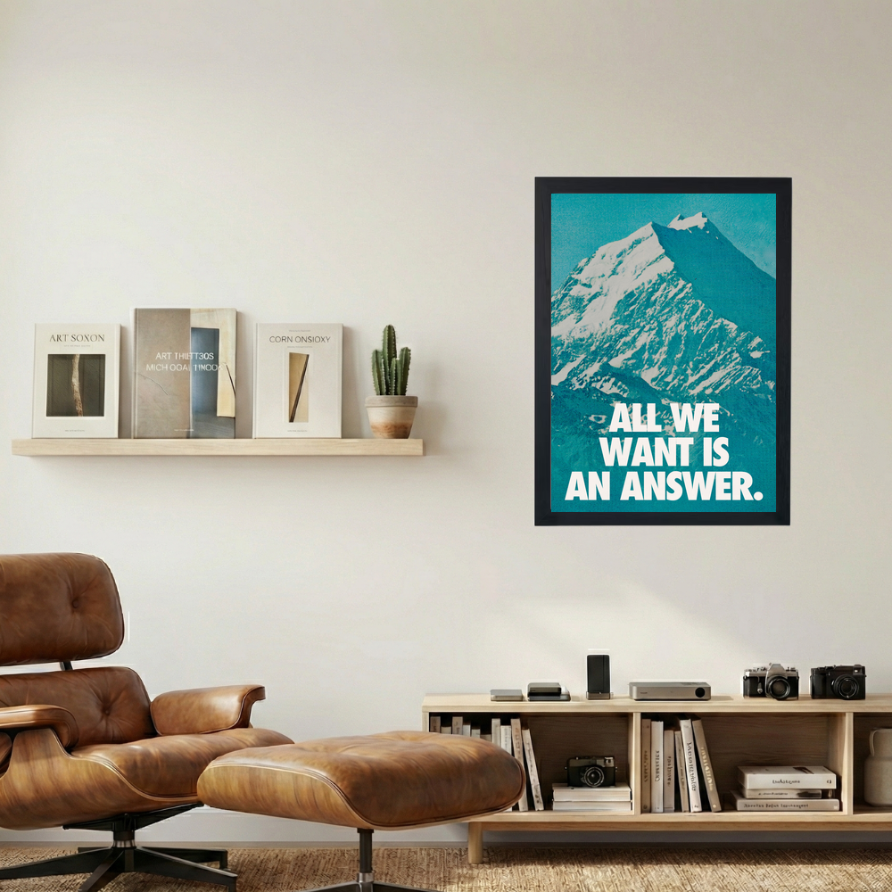 An Answer' Poster - Mockup 1