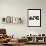 All Things Must Pass' Poster - Mockup 1