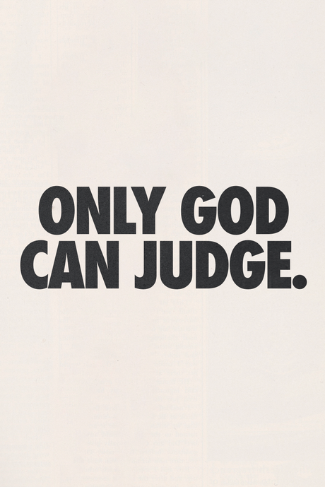 Only God Can Judge.' Poster
