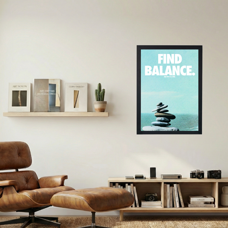 Find Balance' Poster - Mockup 1