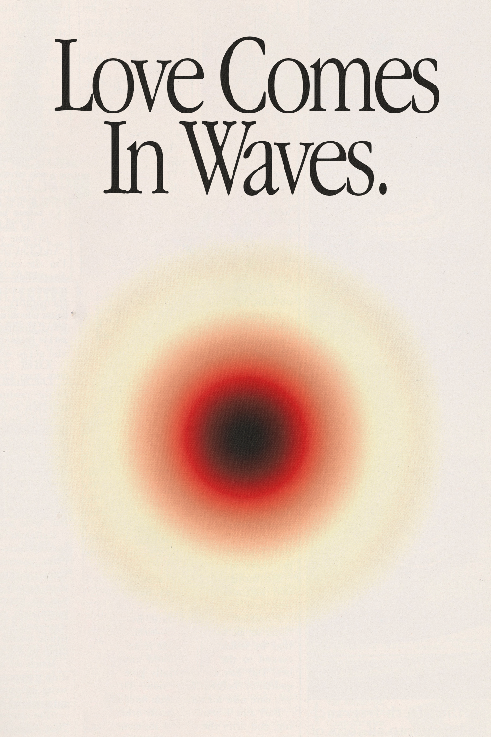 Love Comes In Waves' Poster