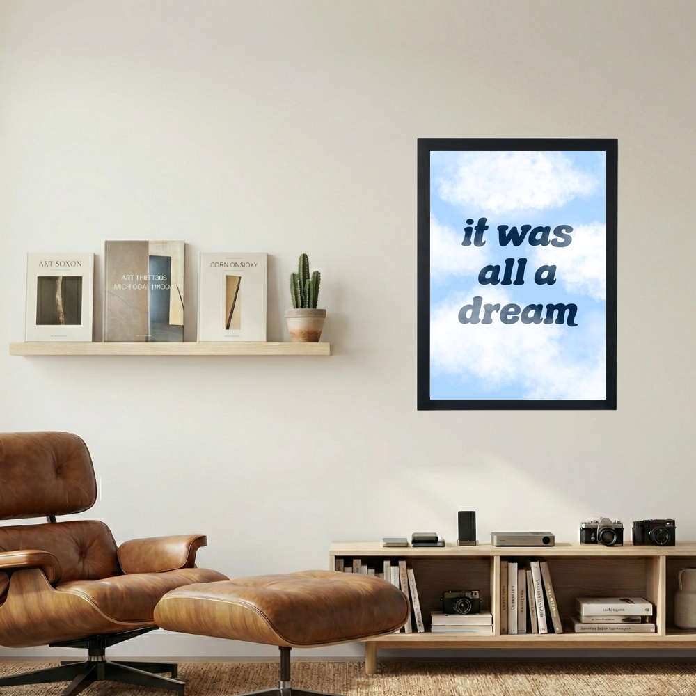 It Was All A Dream' Poster - Mockup 1