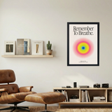 Remember To Breathe' Poster - Mockup 1
