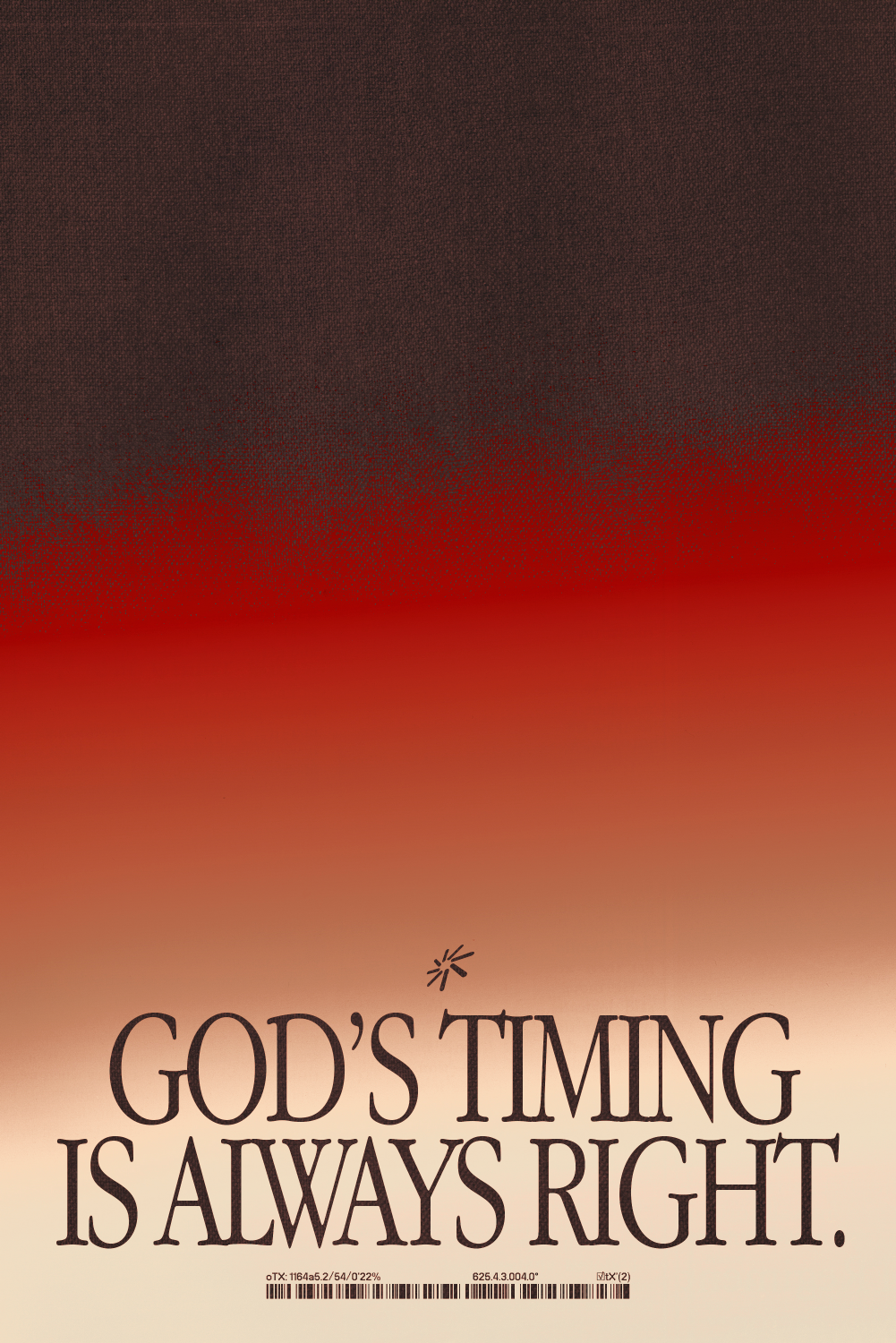 God's Timing' Poster