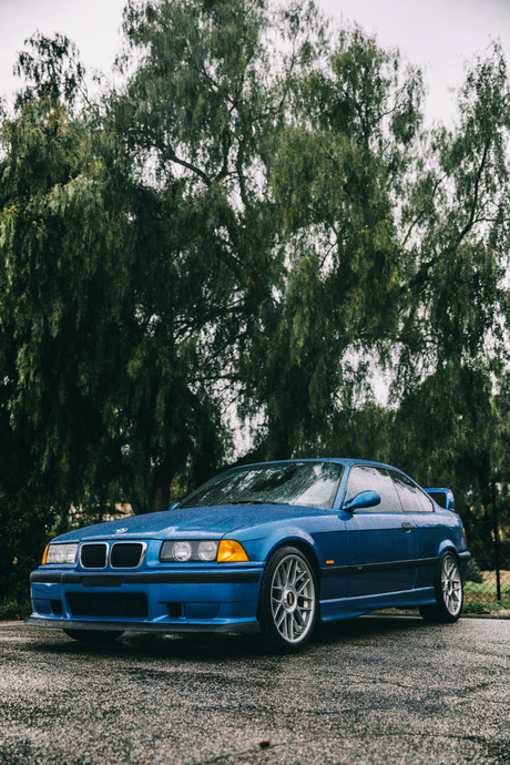 BMW E36 'Blue' Poster