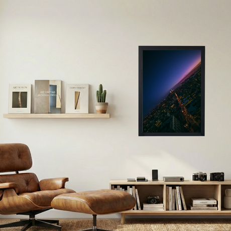 Downtown NYC 'Purply Skies' Poster - Mockup 1