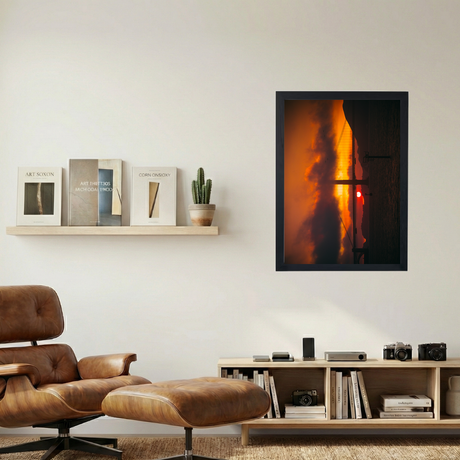 Golden Gate Sunset Poster - Mockup 1