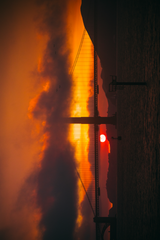 Golden Gate Sunset Poster