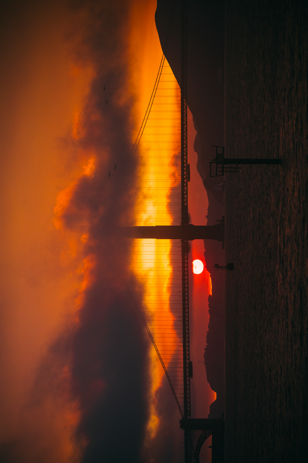 Golden Gate Sunset Poster