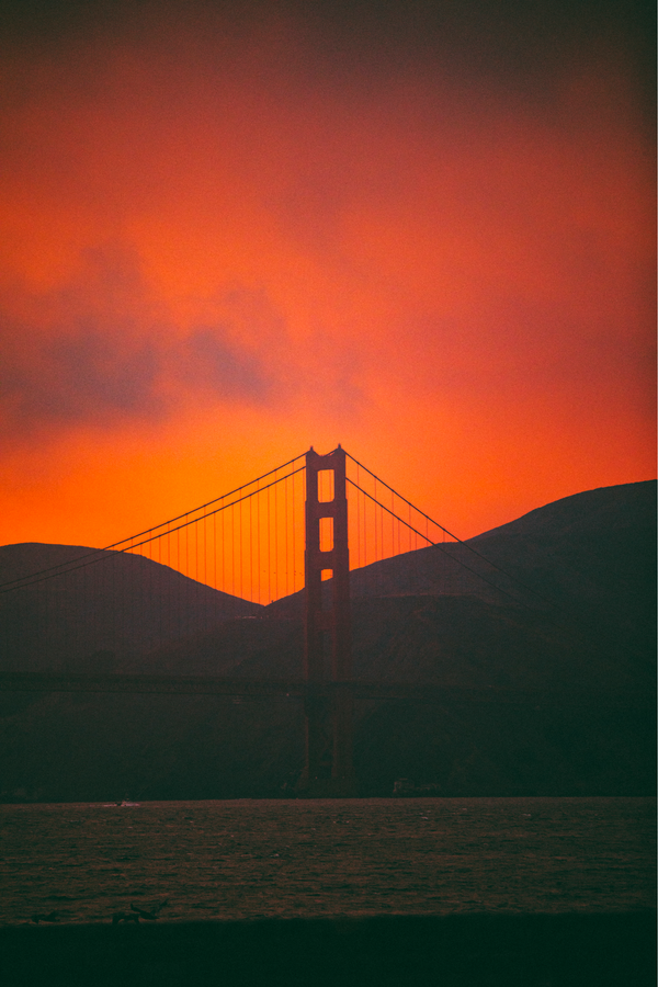 Golden Gate Bridge 'Dusk' Poster