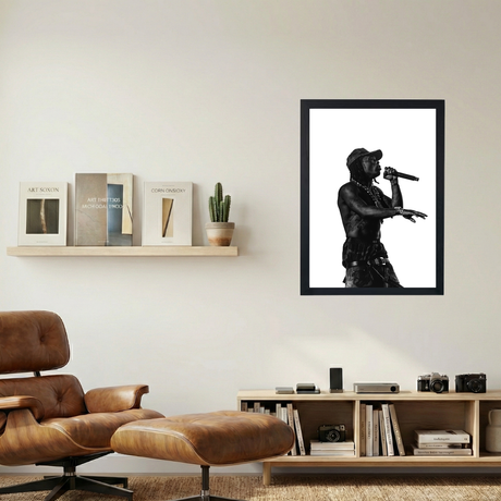 Lil Uzi Vert B&W Poster - Mockup 1