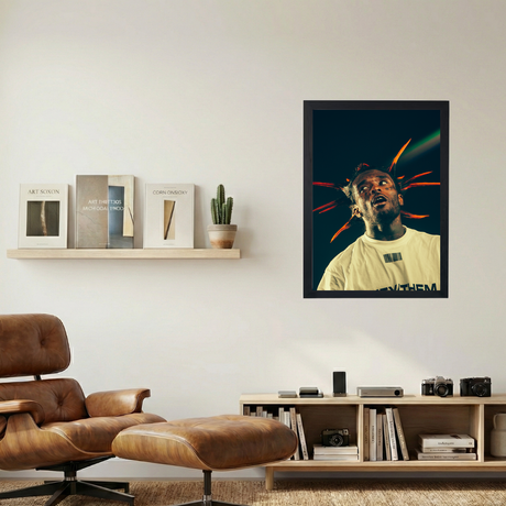 Lil Uzi Vert 'Punk' Portrait Poster - Mockup 1
