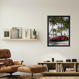 Lamborghini Aventador 'Palm Set' Poster - Mockup 1