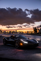 Ferrari 488 Spider 'Miami' Poster