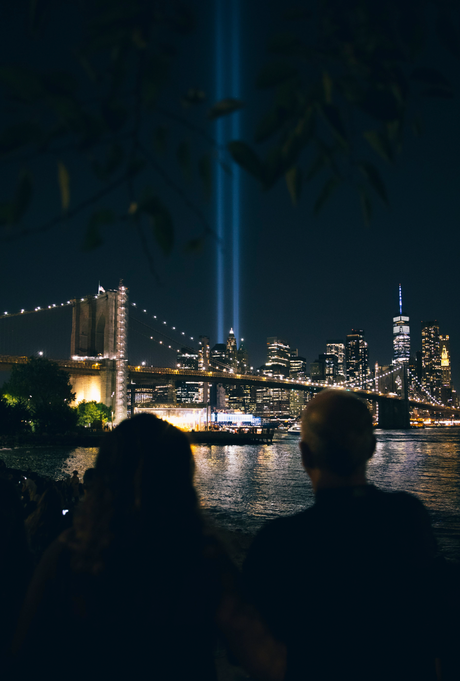 NYC 'Twin Tower Beams' Poster