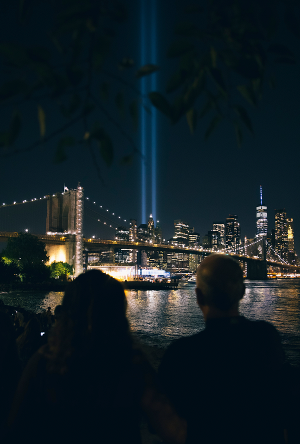 NYC 'Twin Tower Beams' Poster