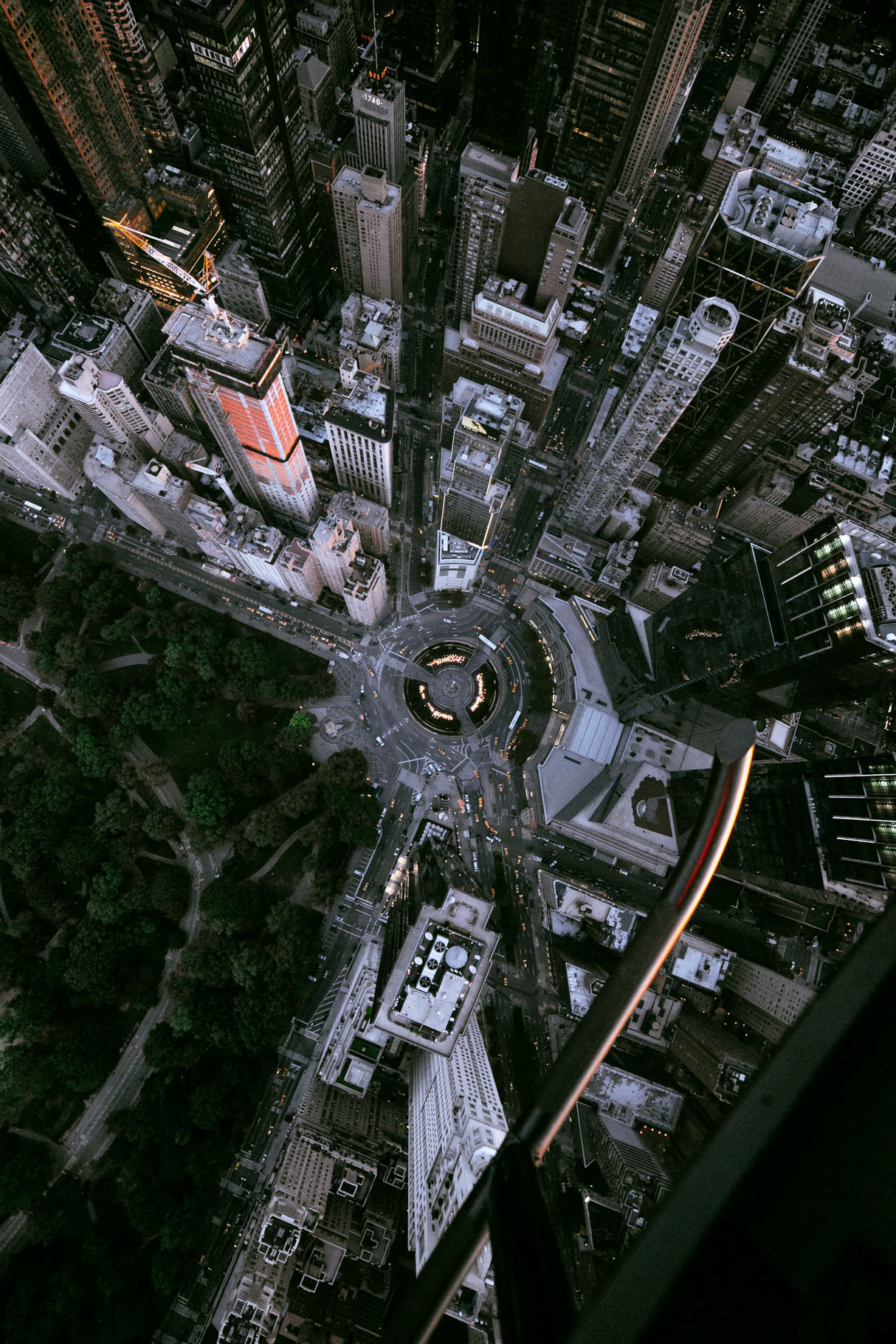 Columbus Circle Aerial Poster