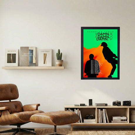 Kendrick Lamar 'DAMN RGB'  Poster - Mockup 1