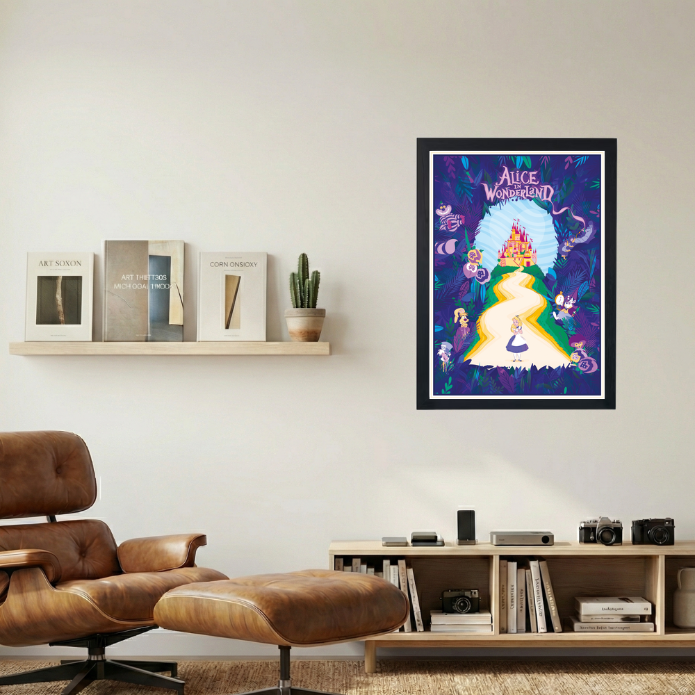 Alice In Wonderland Poster - Mockup 1