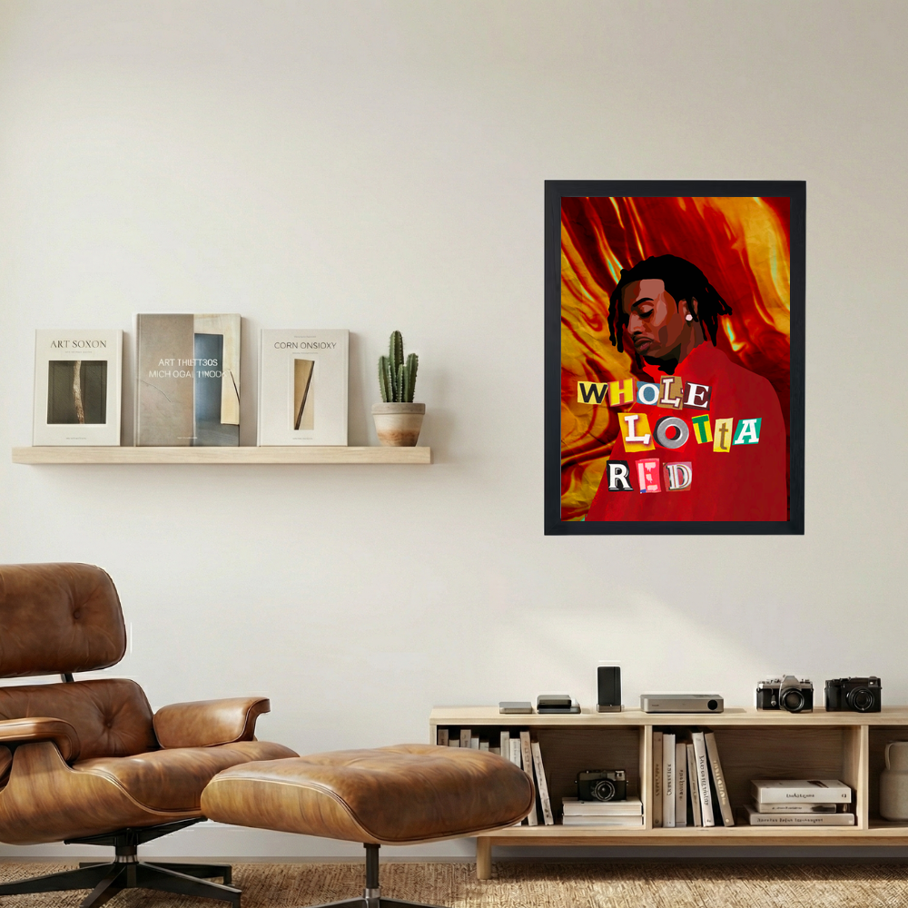 Playboi Carti 'WLR Patched' Poster - Mockup 1