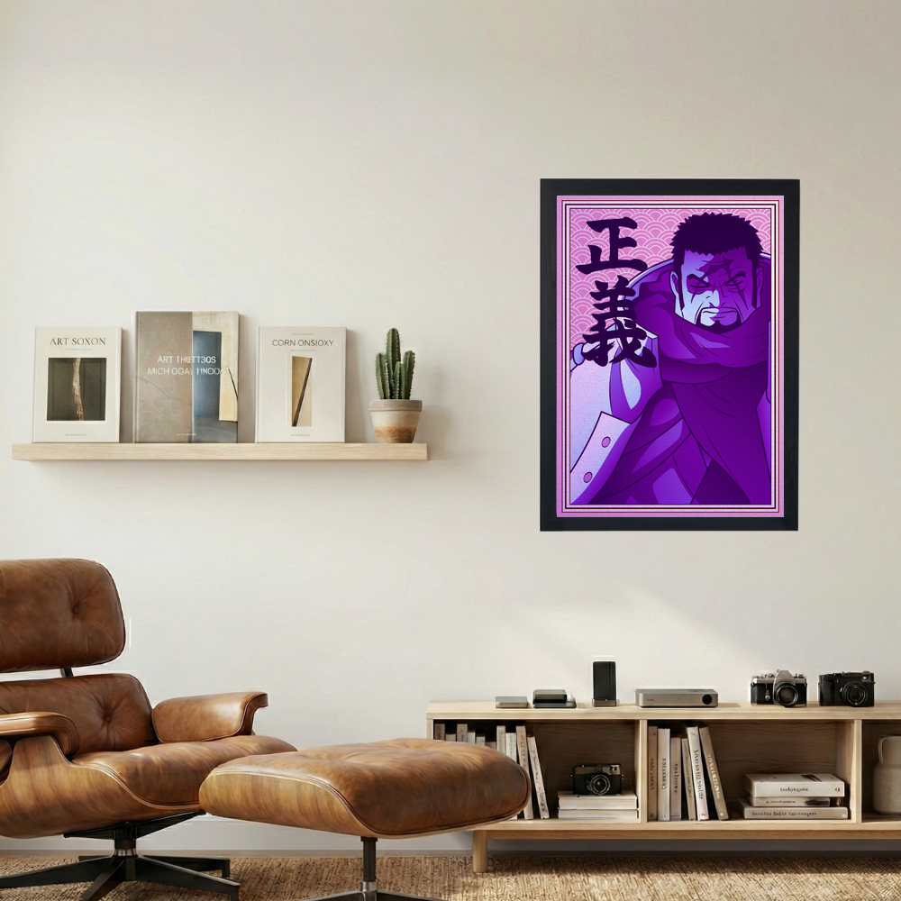 One Piece x Fujitora Poster - Mockup 1
