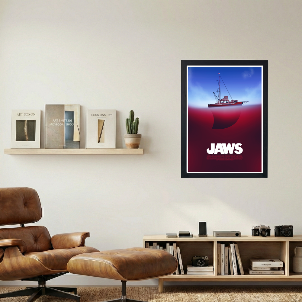Jaws 'Bloody Waters' Poster - Mockup 1