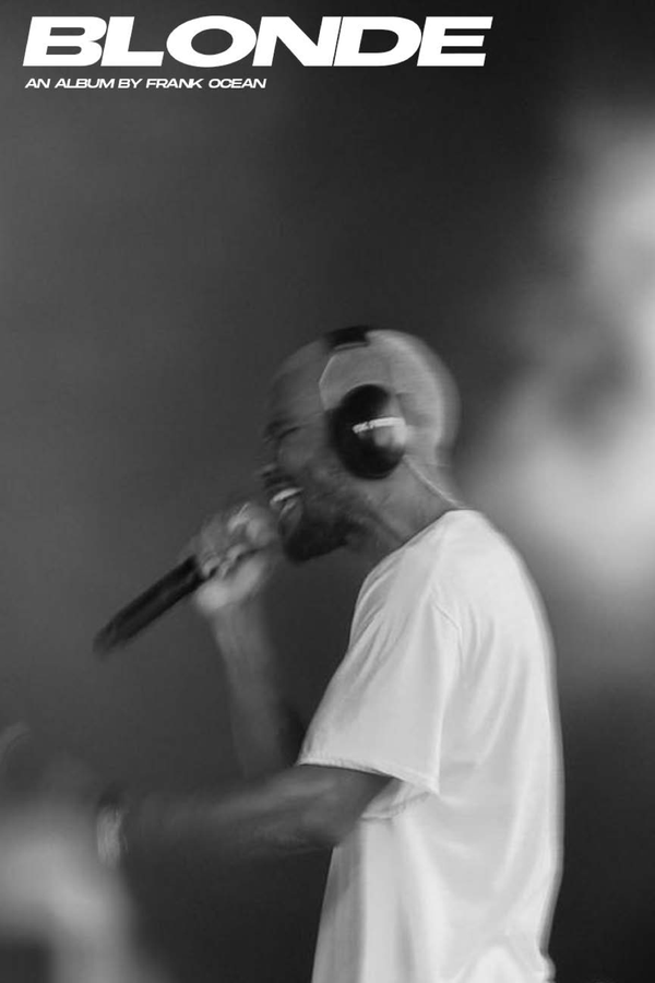 Frank Ocean 'Blond' B&W Poster