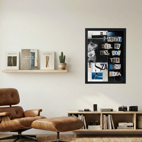 SZA 'Kill Bill' Scrapbook Poster - Mockup 1