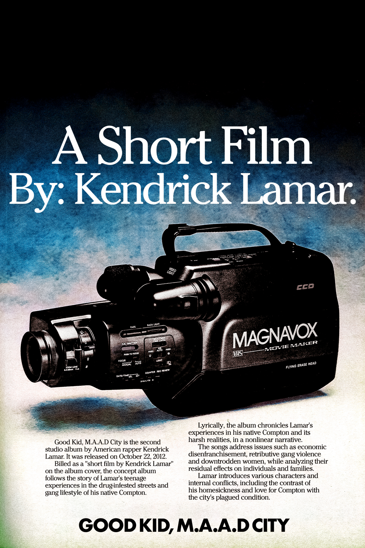 Kendrick Lamar 'GKMC: A Short Film' Poster