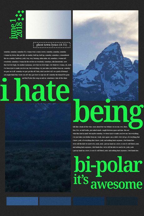 Kanye West 'I Hate Being Bi-Polar' Poster
