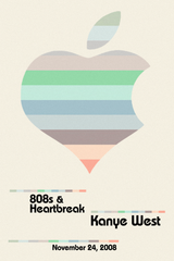 Kanye West '808's & Apple' Poster