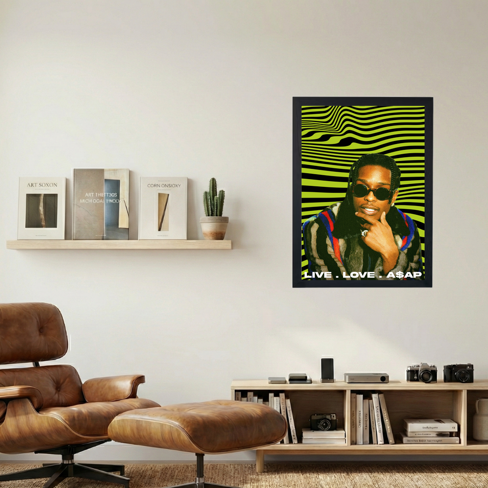 A$AP Rocky 'Love Live the King' Poster - Mockup 1