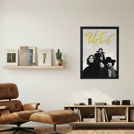 Pink Floyd 'Crew' B&W Poster - Mockup 1