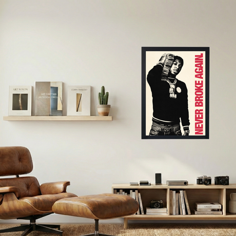 NBA Youngboy 'Never Again' Poster - Mockup 1