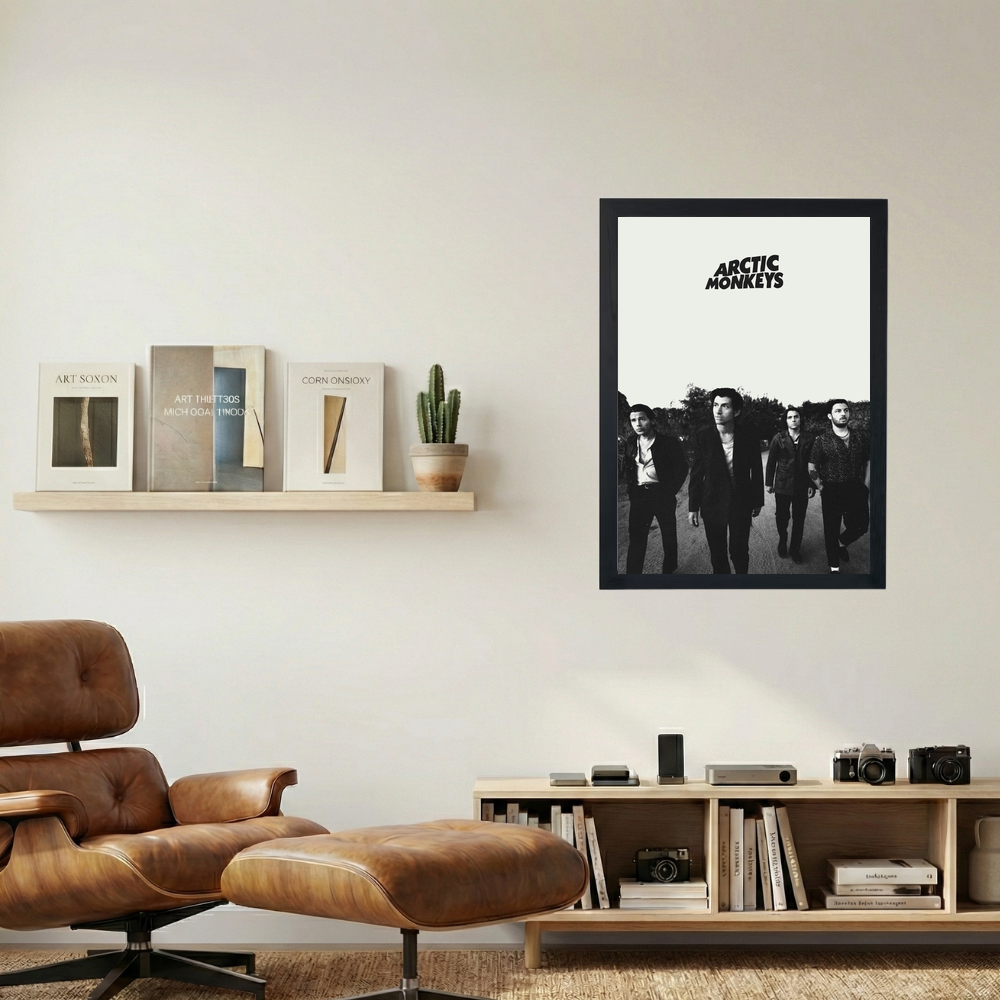 Arctic Monkeys B&W Poster - Mockup 1