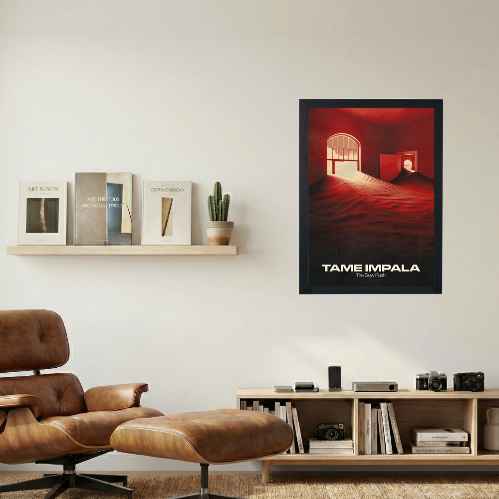 Tame Impala 'The Slow Rush' Poster - Mockup 1