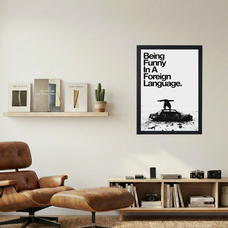 The 1975 'Being Funny In a Foreign Language' Poster - Mockup 1