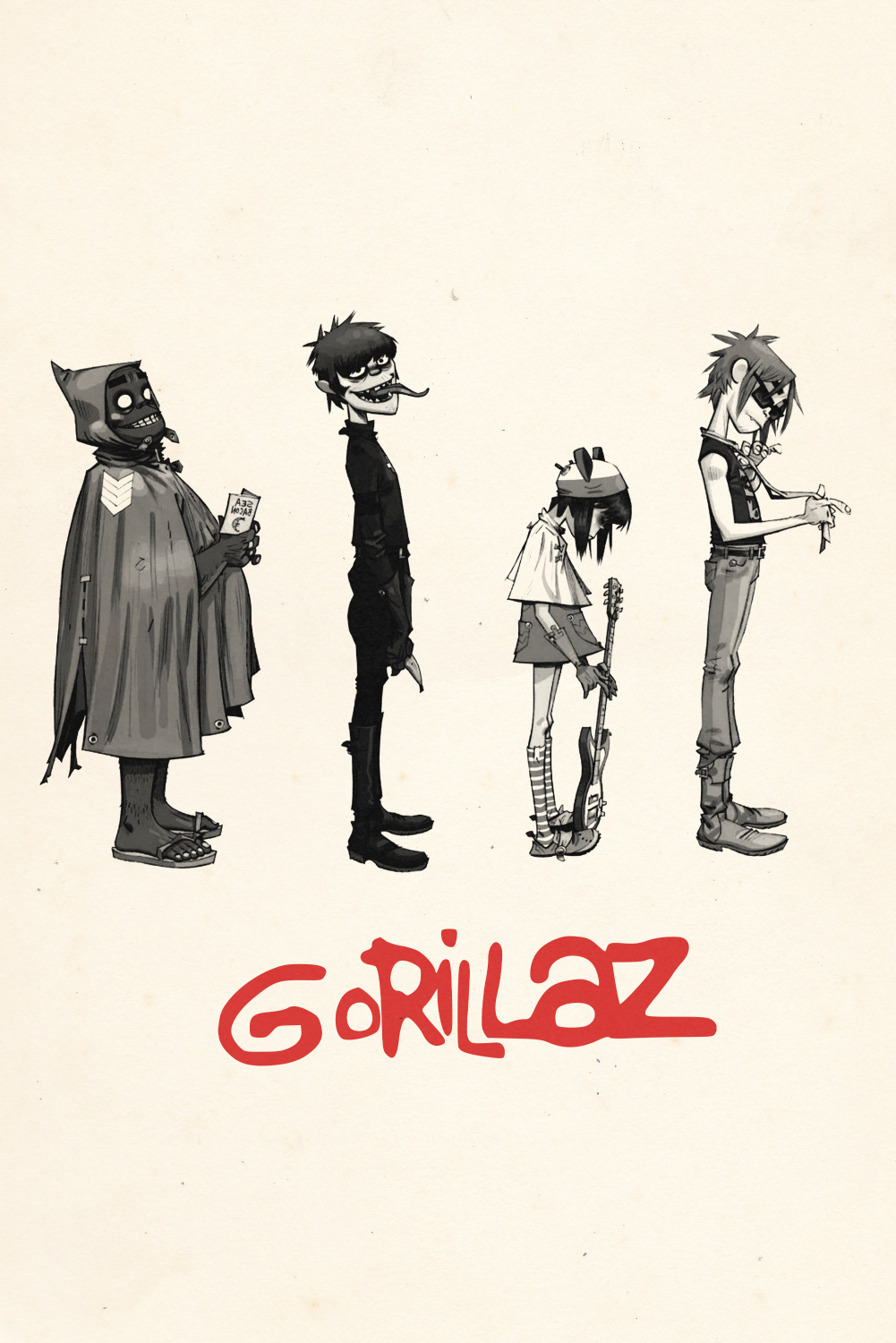 Gorillaz 'Humanz Evolution' Poster